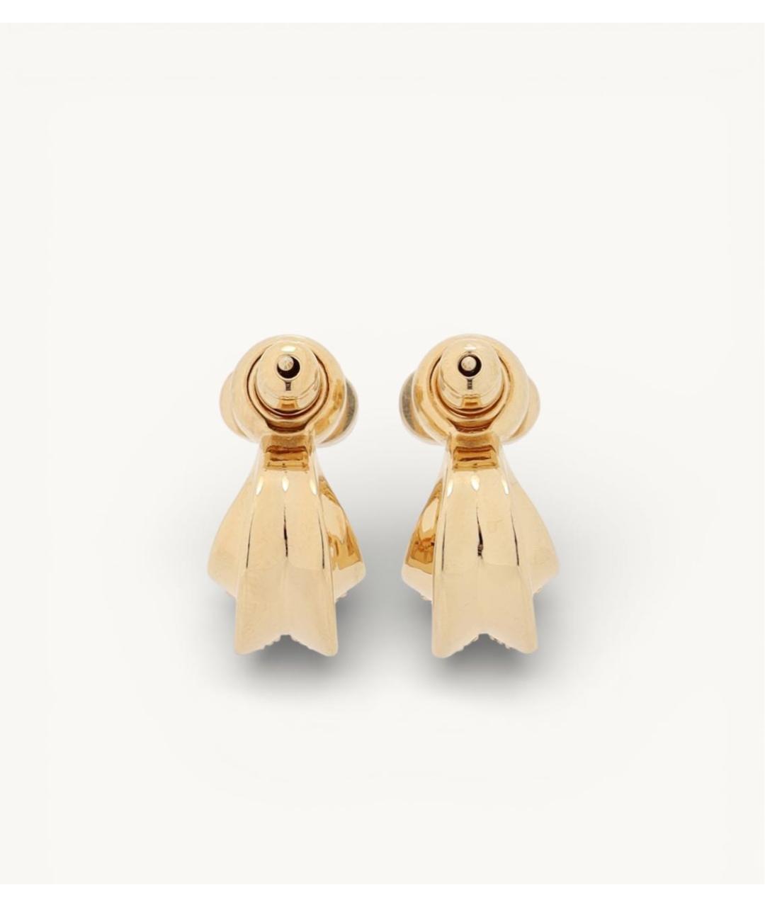CHRISTIAN DIOR Золотые металлические серьги, фото 3