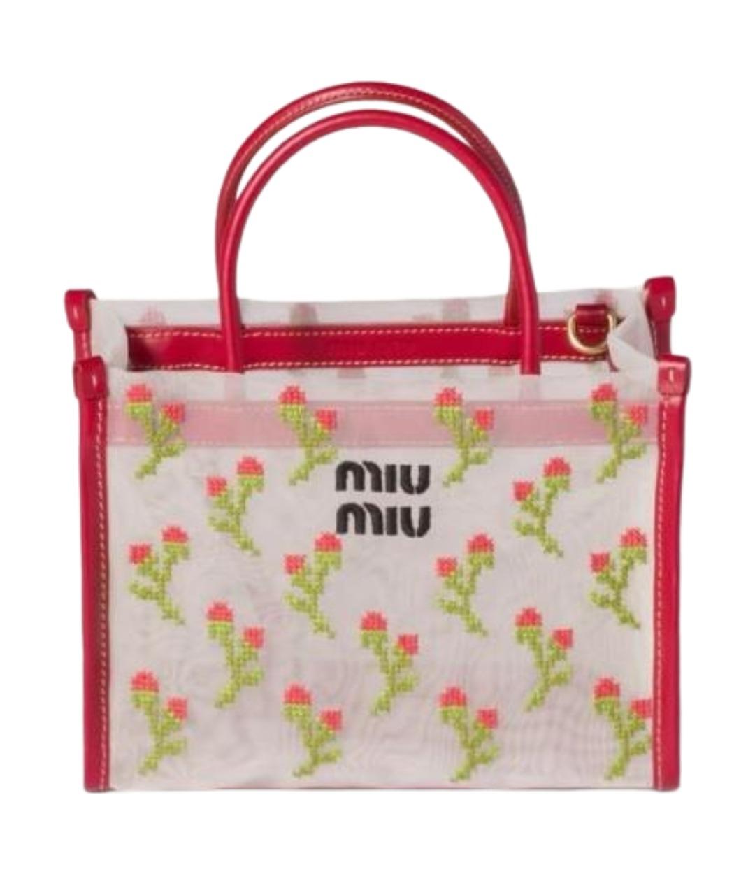 MIU MIU Красная сумка тоут, фото 1
