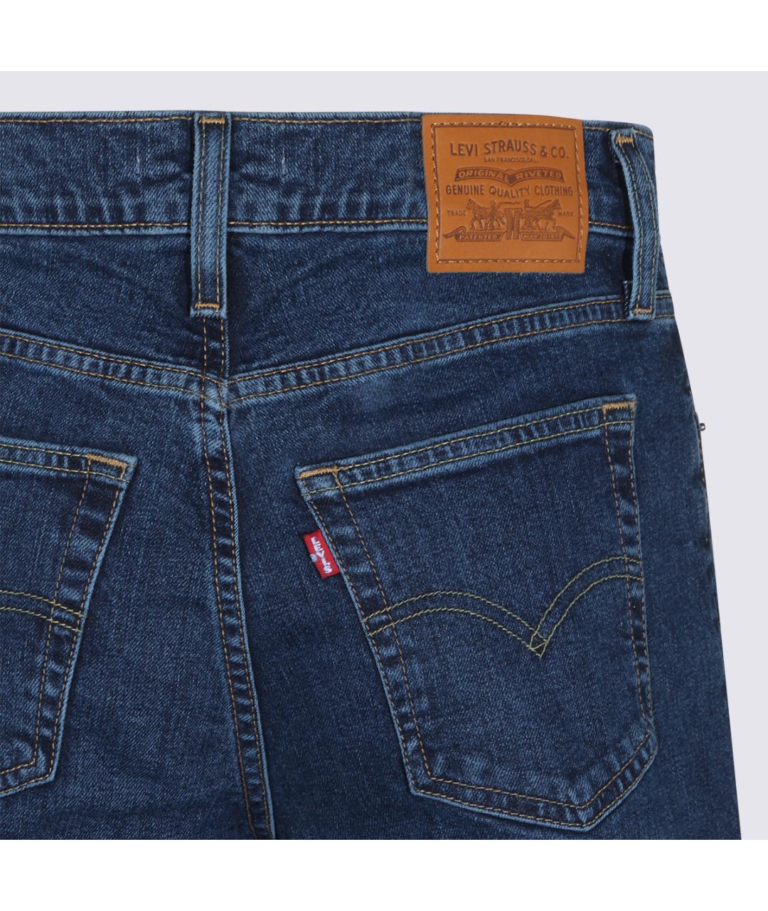 LEVI'S Синие хлопко-эластановые джинсы клеш, фото 4