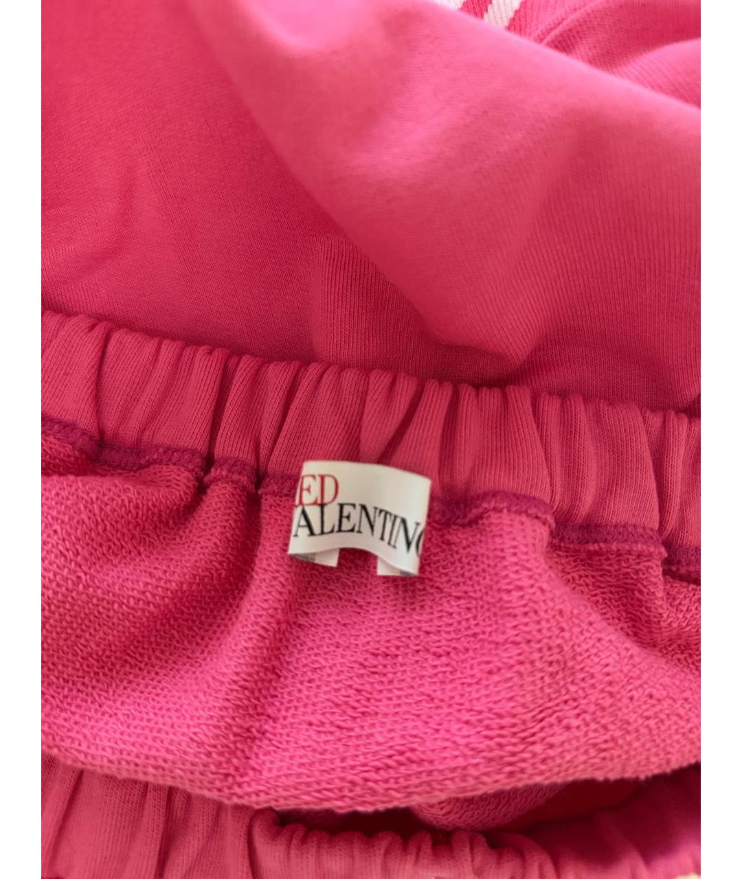 RED VALENTINO Розовый хлопковый костюм с юбками, фото 4