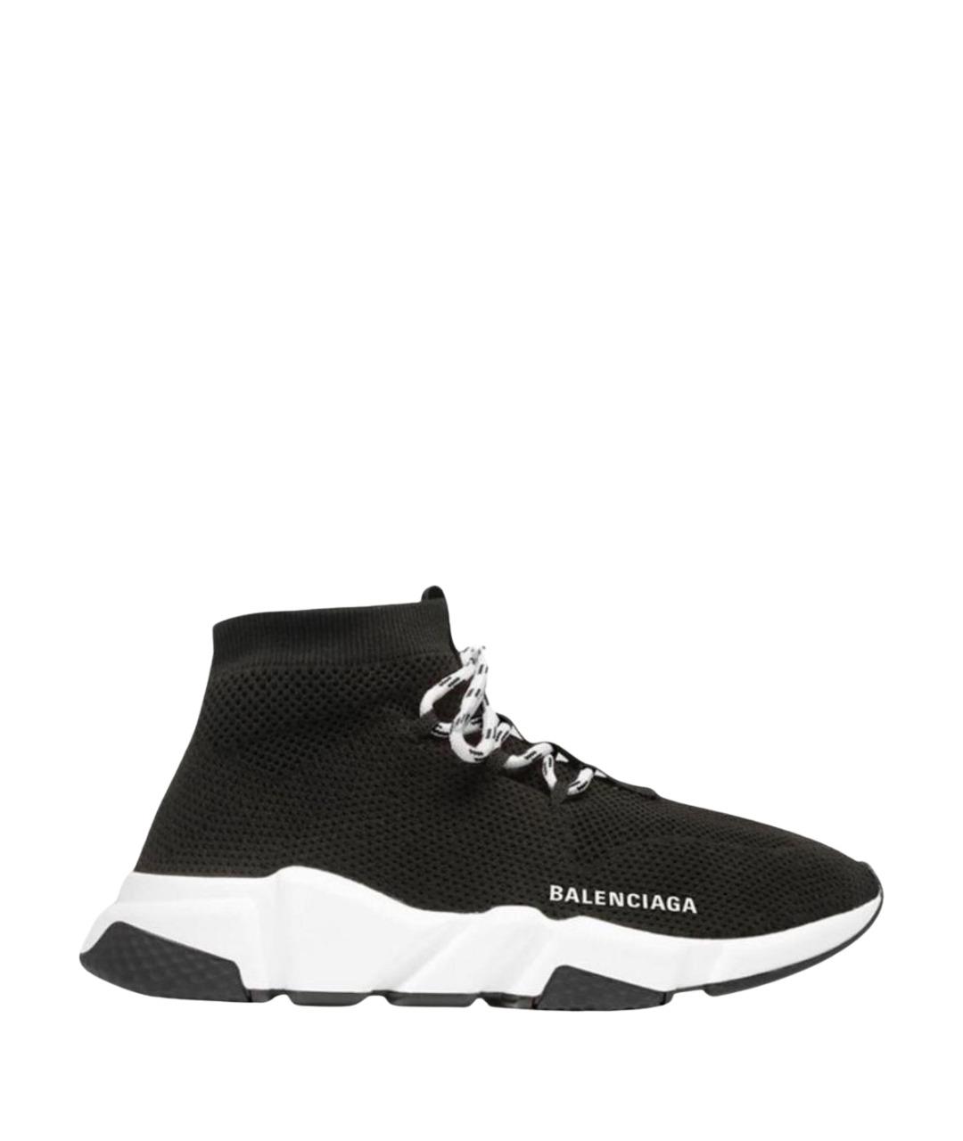 BALENCIAGA Черные текстильные кроссовки, фото 1