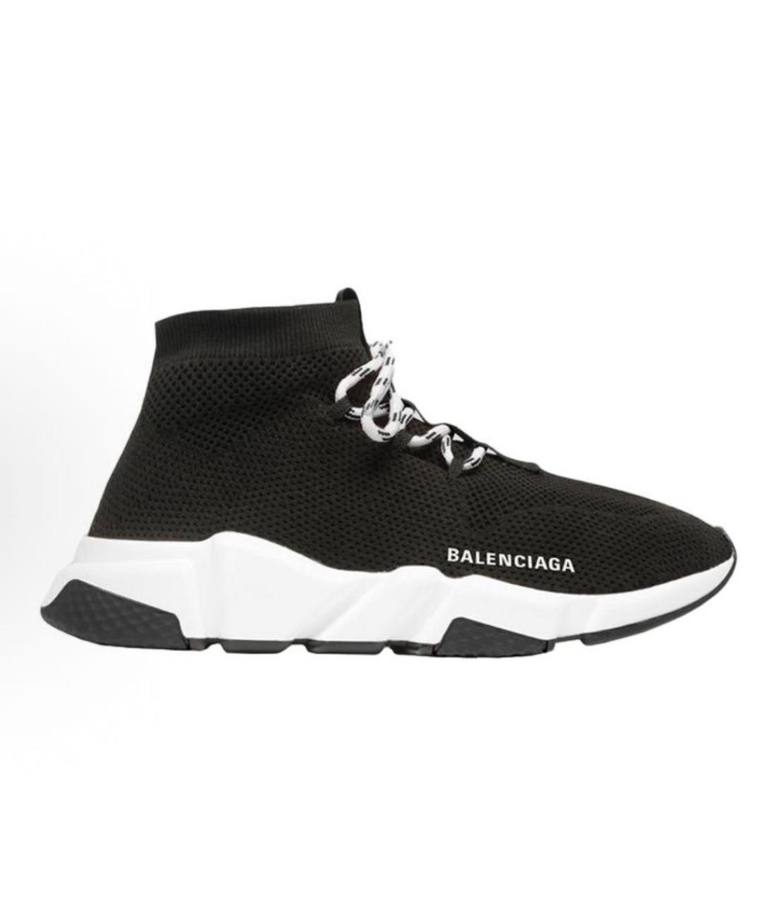 BALENCIAGA Черные текстильные кроссовки, фото 6