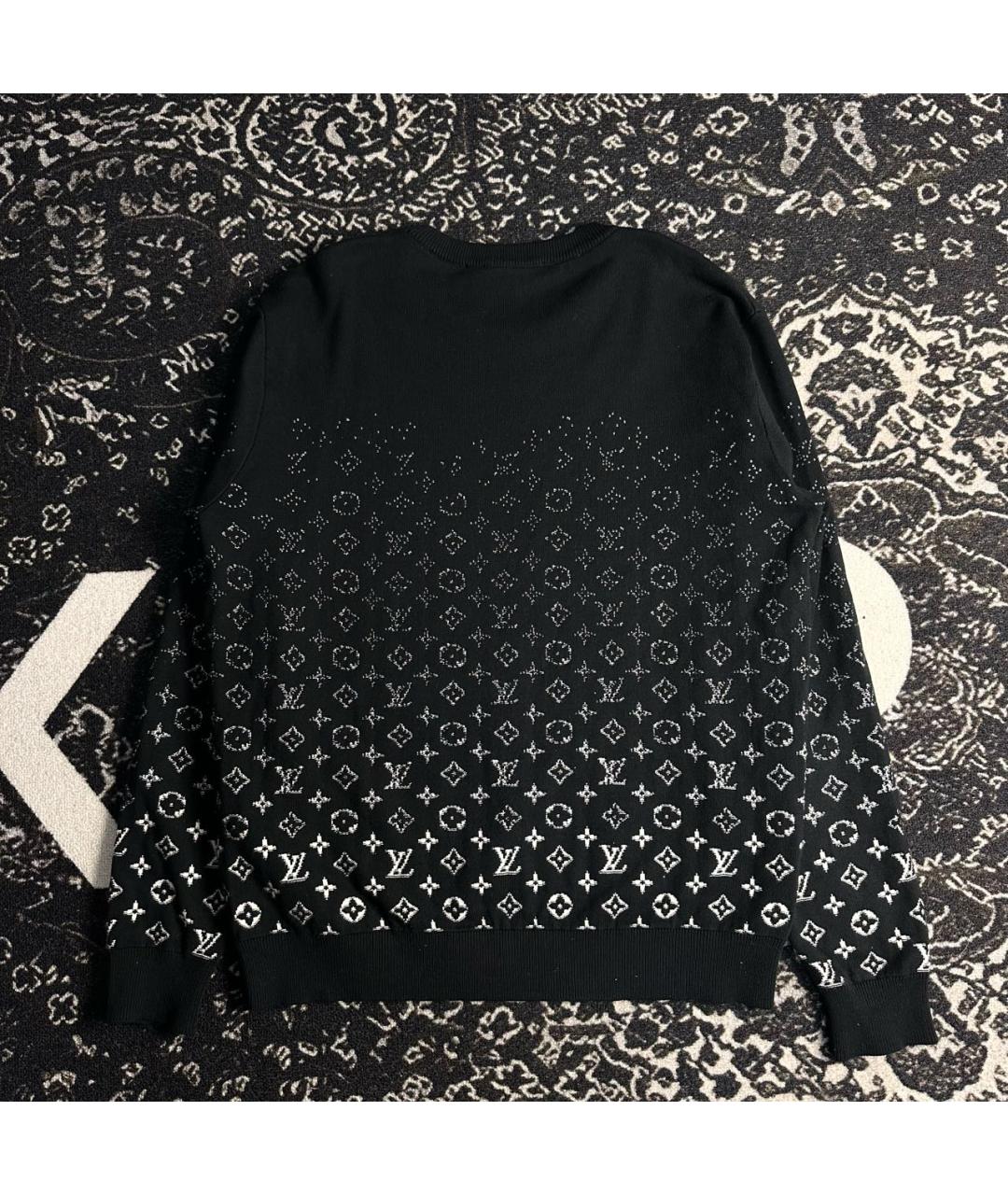 LOUIS VUITTON Черный хлопковый джемпер / свитер, фото 2