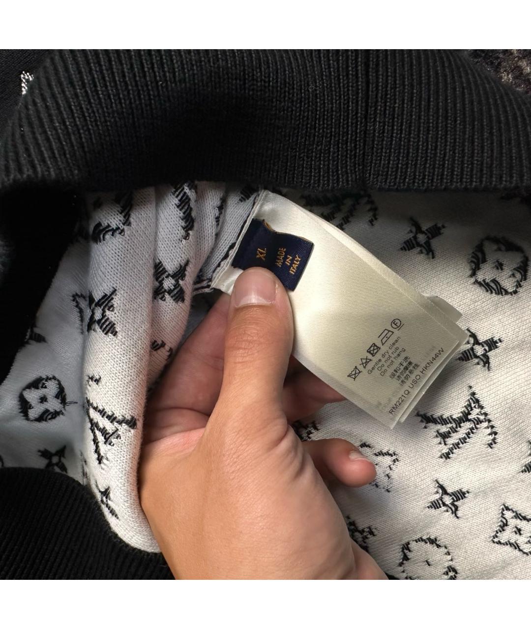 LOUIS VUITTON Черный хлопковый джемпер / свитер, фото 5