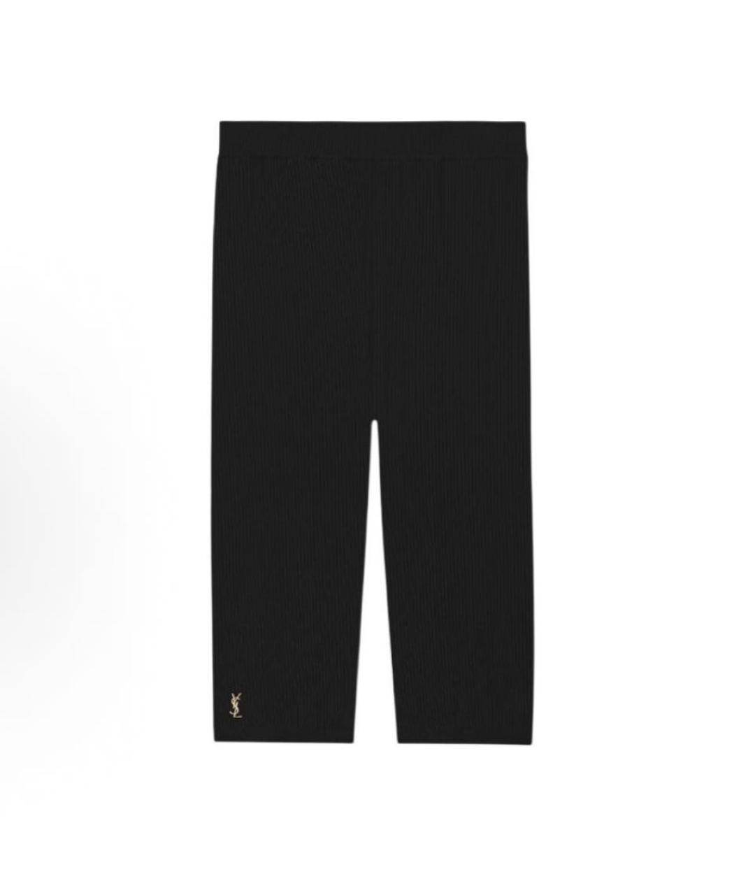 SAINT LAURENT Черные вискозные шорты, фото 1