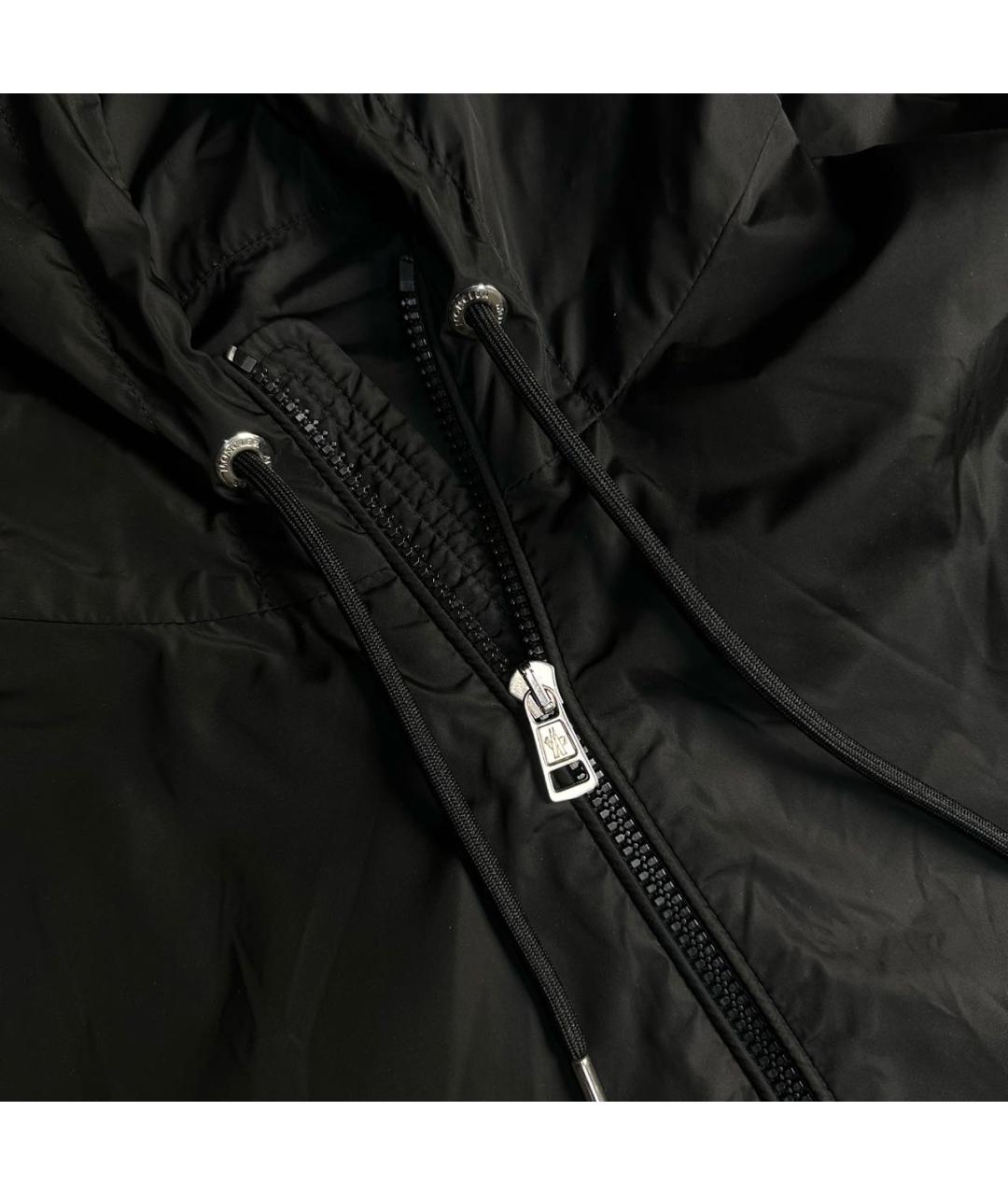 MONCLER Черная полиэстеровая куртка, фото 2
