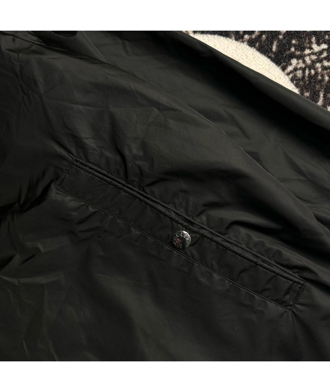 MONCLER Черная полиэстеровая куртка, фото 3
