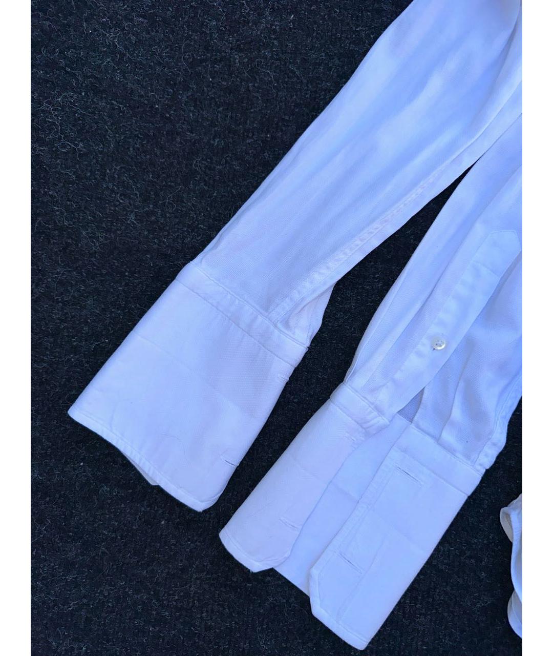 CANALI Белая хлопковая классическая рубашка, фото 4