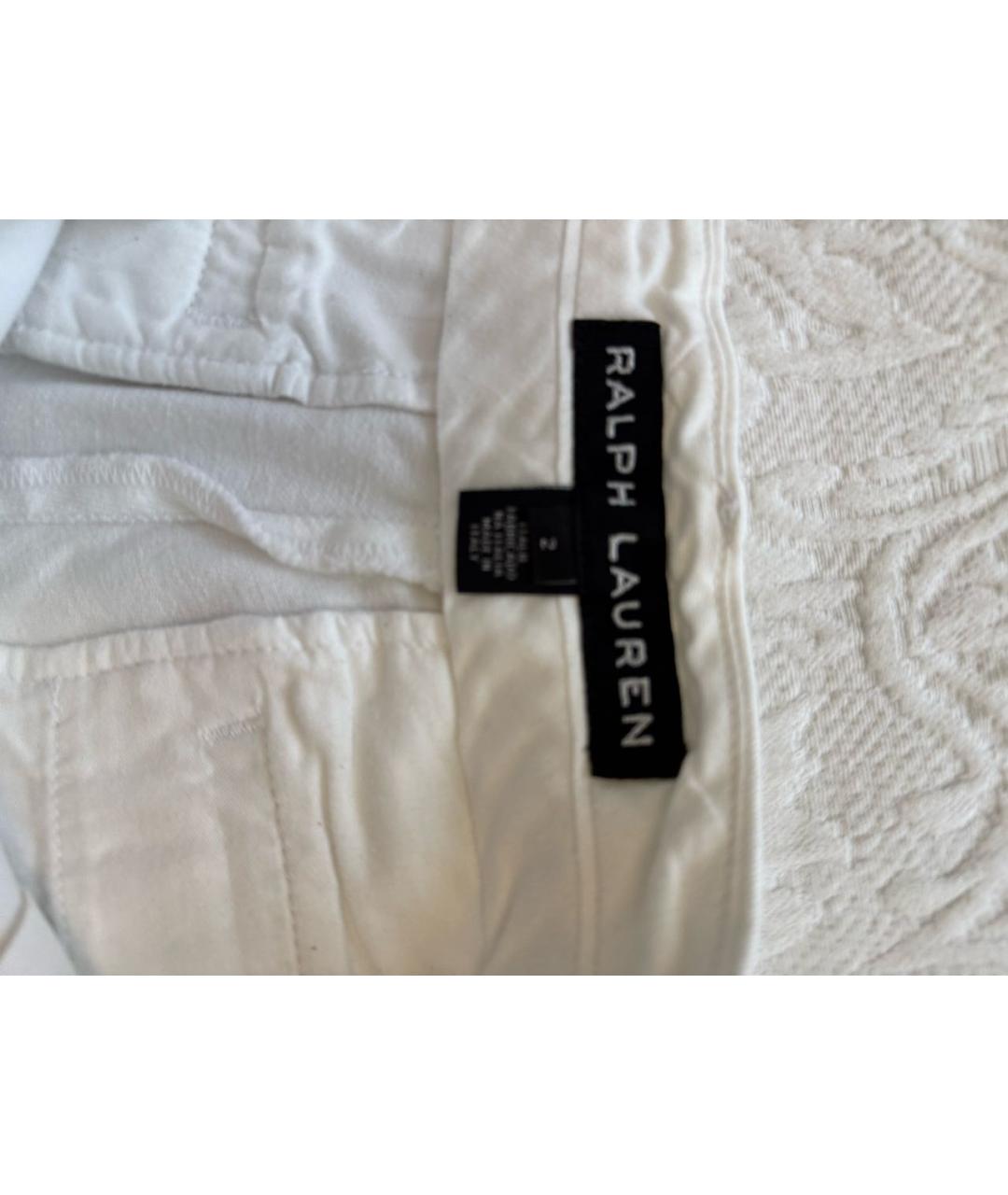 RALPH LAUREN Белые хлопковые шорты, фото 3
