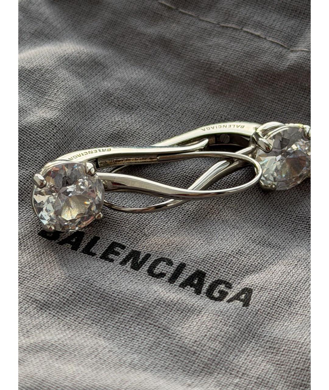 BALENCIAGA Серебряные серьги, фото 3