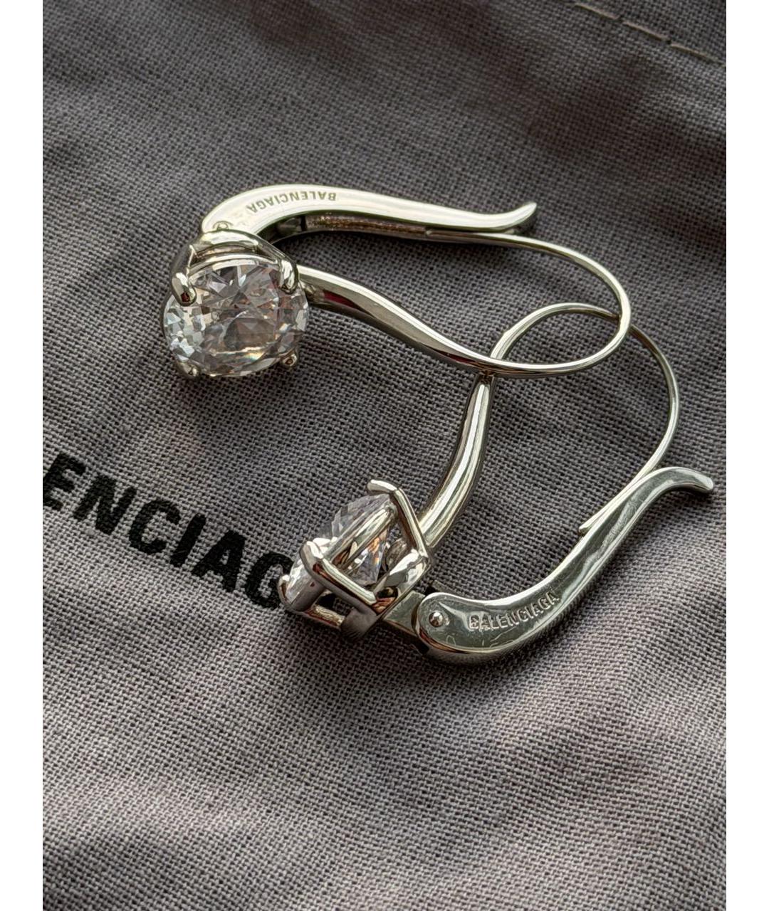 BALENCIAGA Серебряные серьги, фото 4