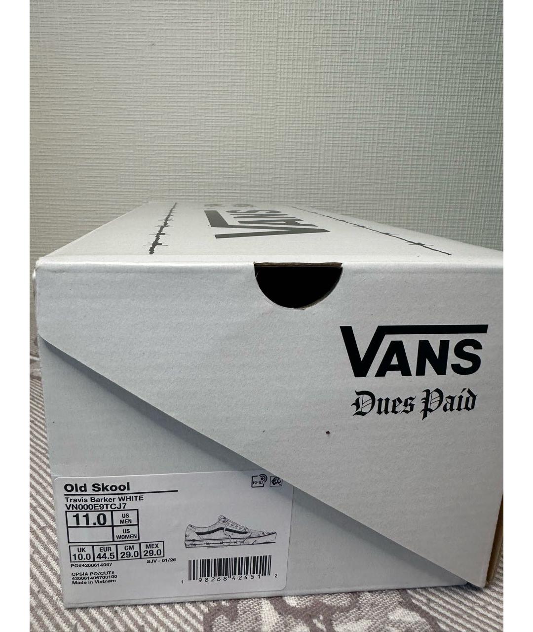 VANS Белые низкие кроссовки / кеды, фото 6