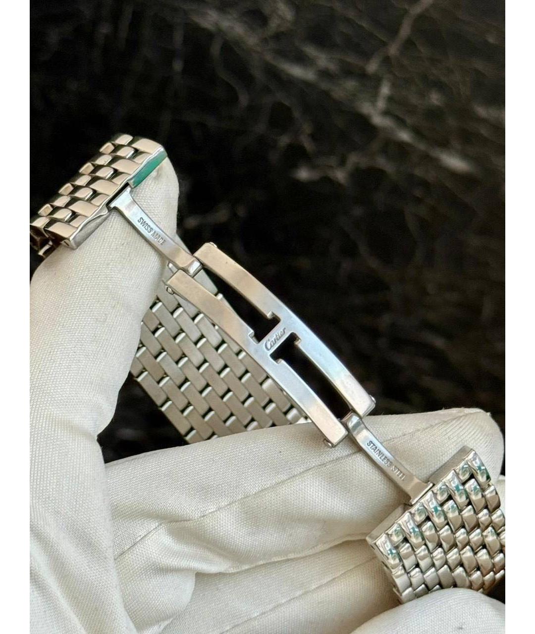 CARTIER Серебряные часы, фото 4