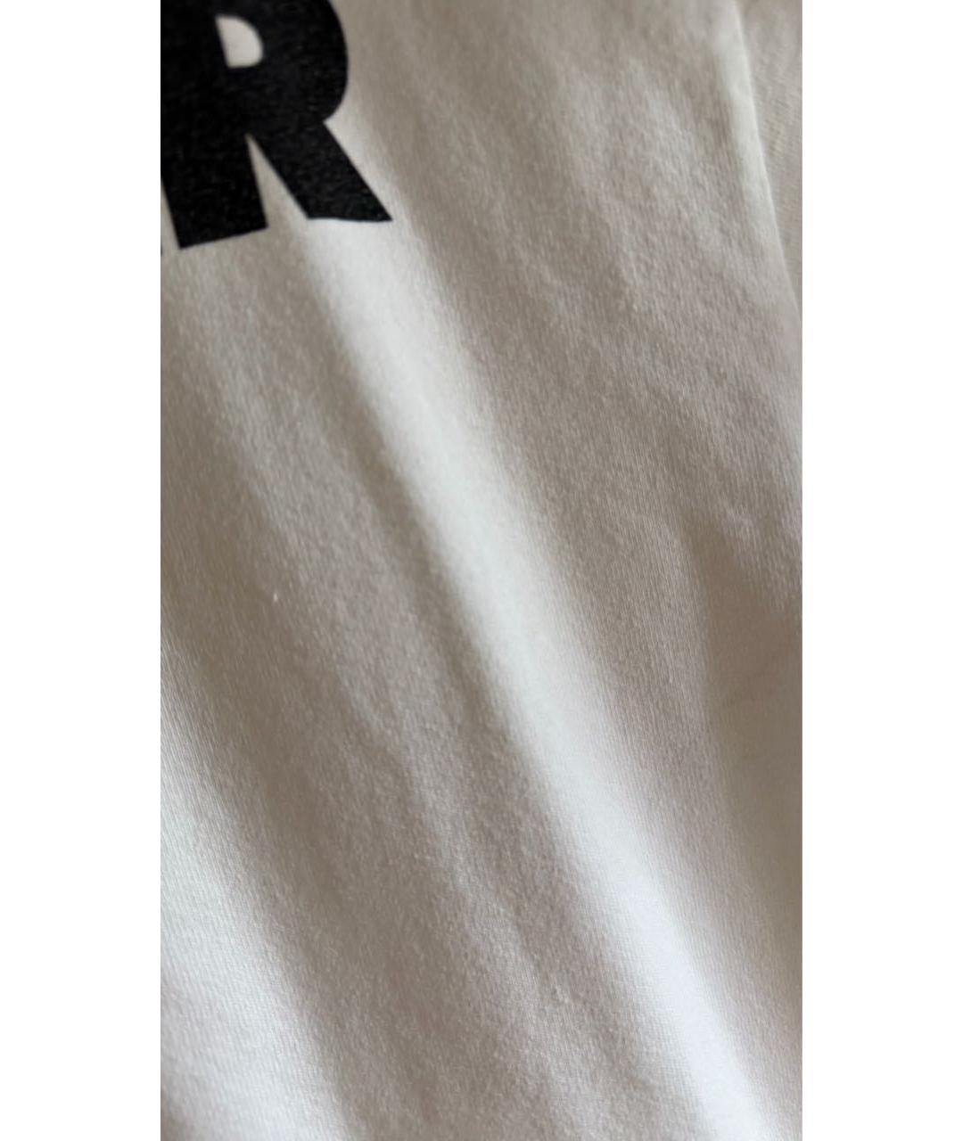JIL SANDER Белая хлопковая футболка, фото 4