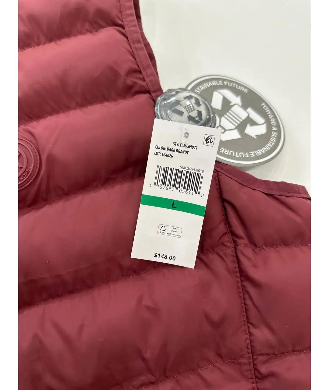 MICHAEL KORS Бордовый жилет, фото 3
