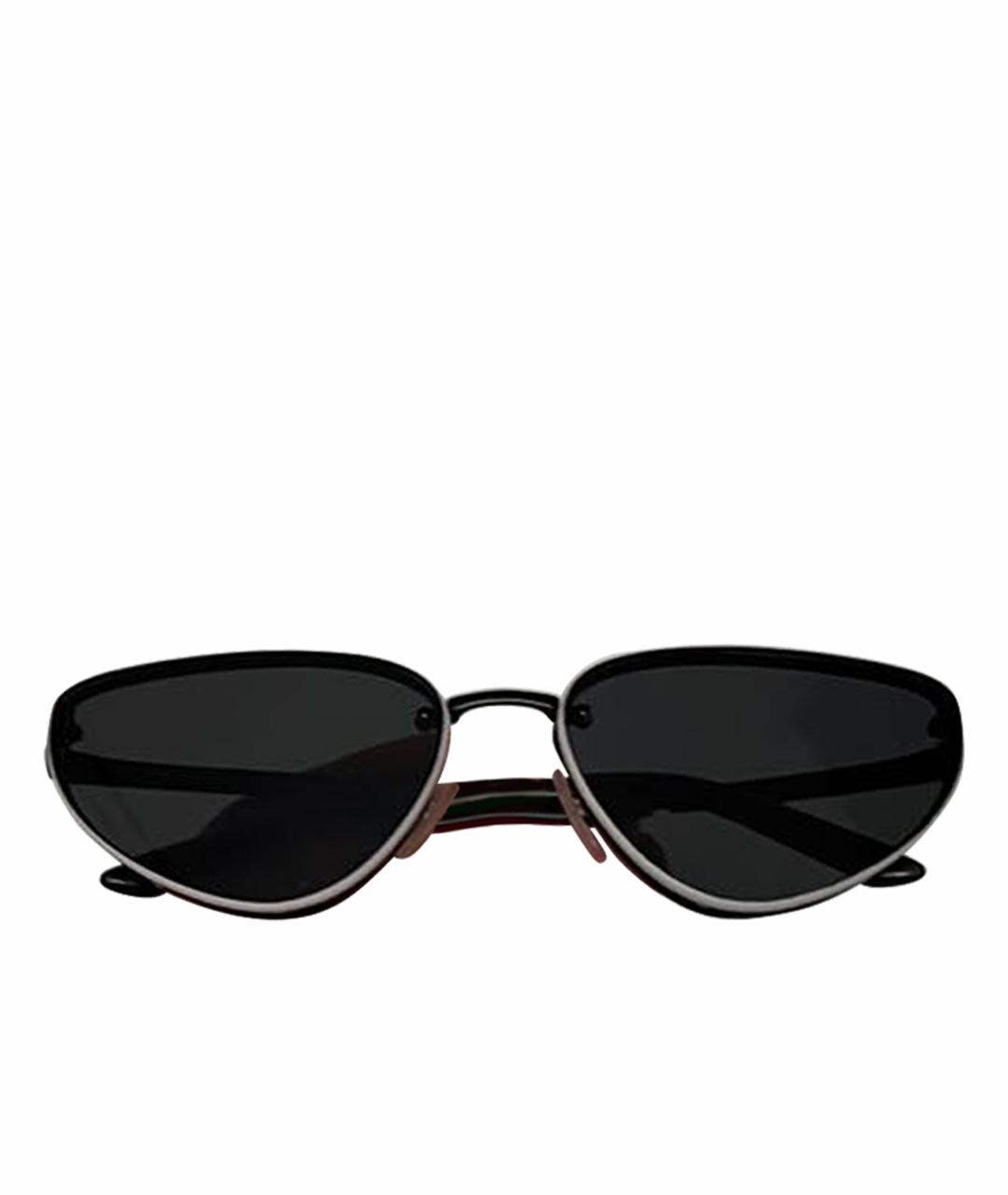 PRADA Черные металлические солнцезащитные очки, фото 1