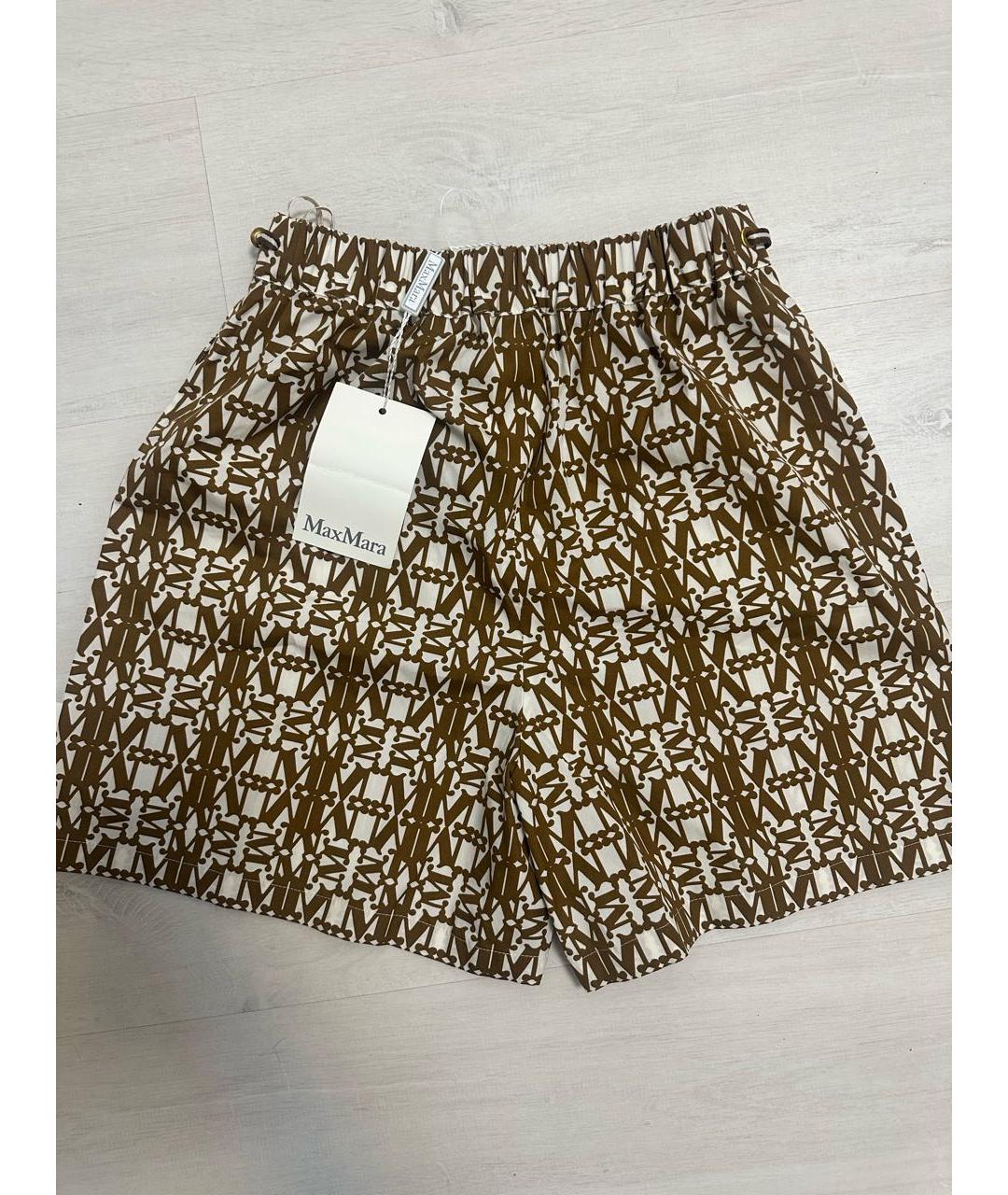 MAX MARA Коричневый хлопковый костюм с брюками, фото 3