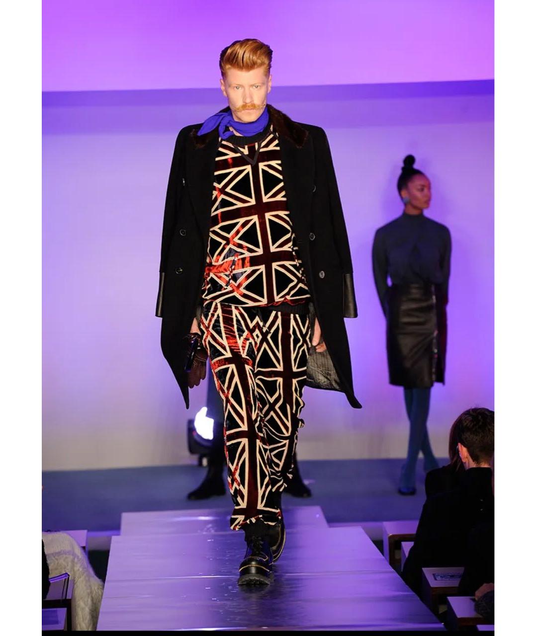 JEAN PAUL GAULTIER Мульти вискозный костюм с брюками, фото 8