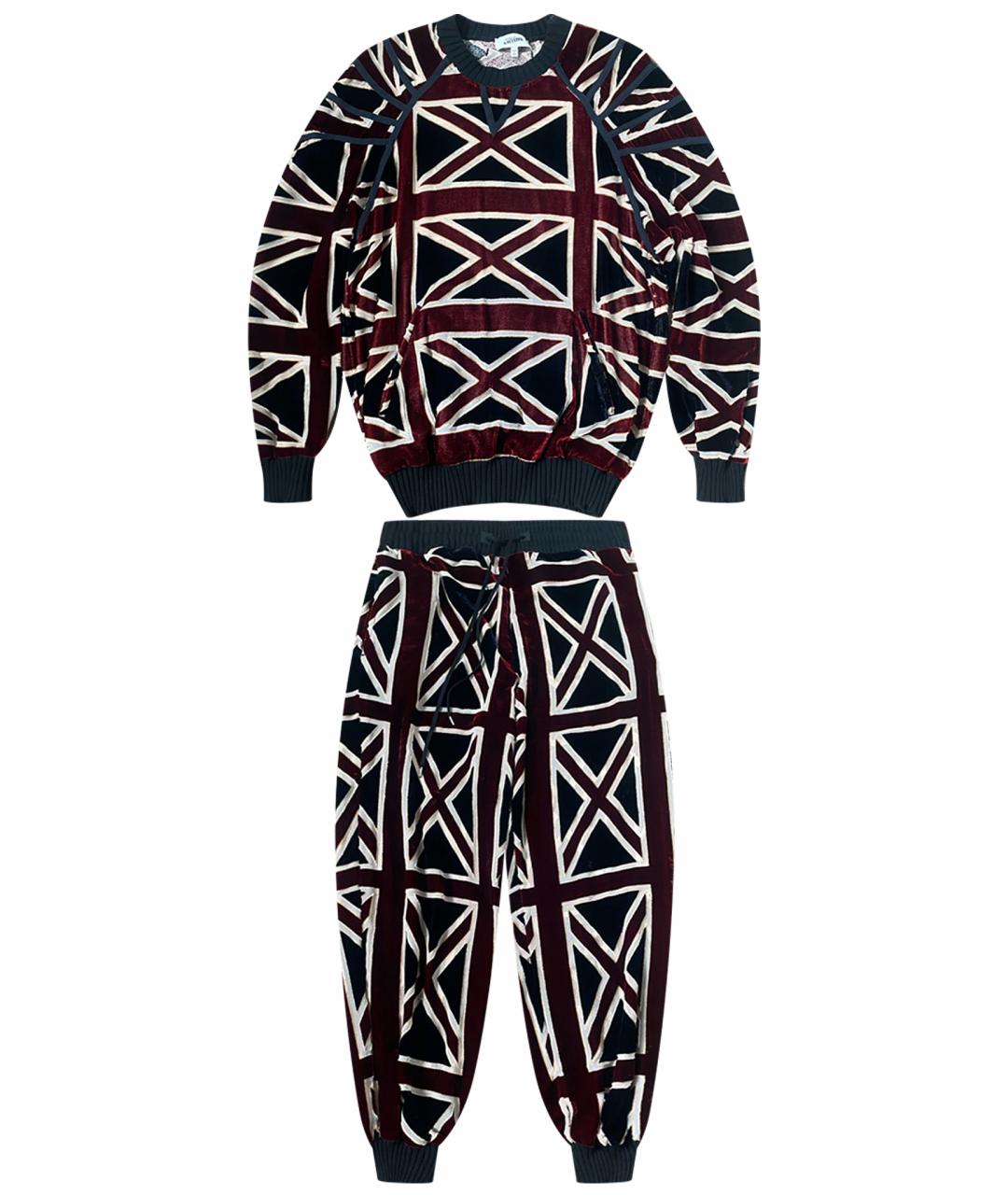 JEAN PAUL GAULTIER Мульти вискозный костюм с брюками, фото 1