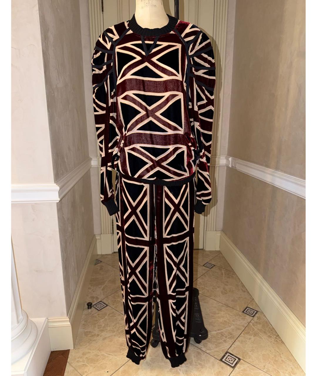 JEAN PAUL GAULTIER Мульти вискозный костюм с брюками, фото 9