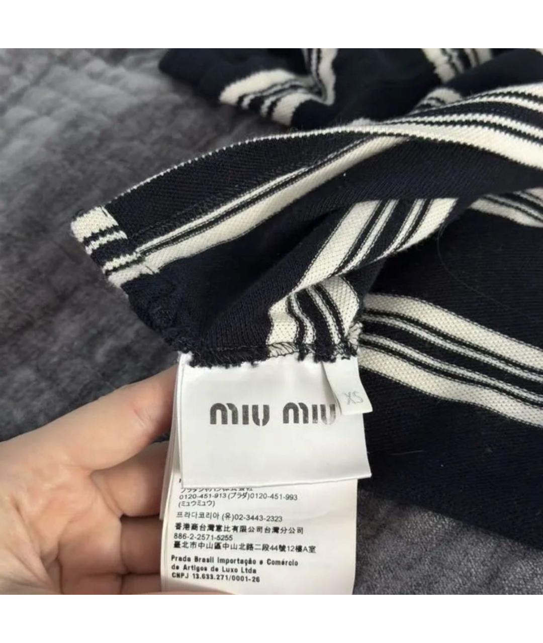 MIU MIU Черная хлопковая рубашка, фото 3