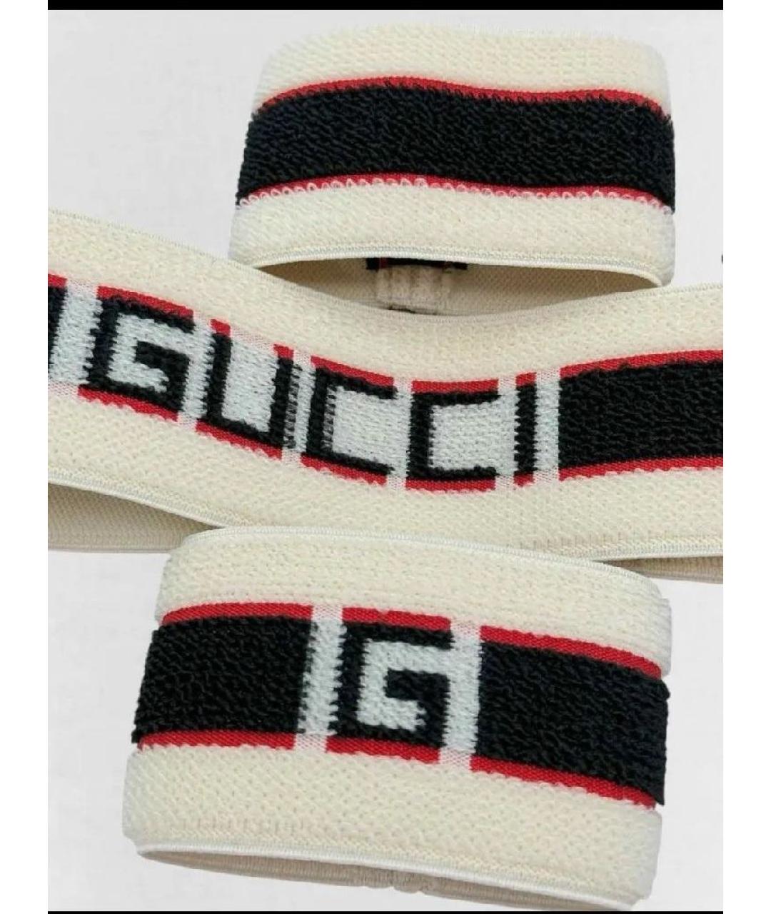 GUCCI Бежевая повязка на голову, фото 8