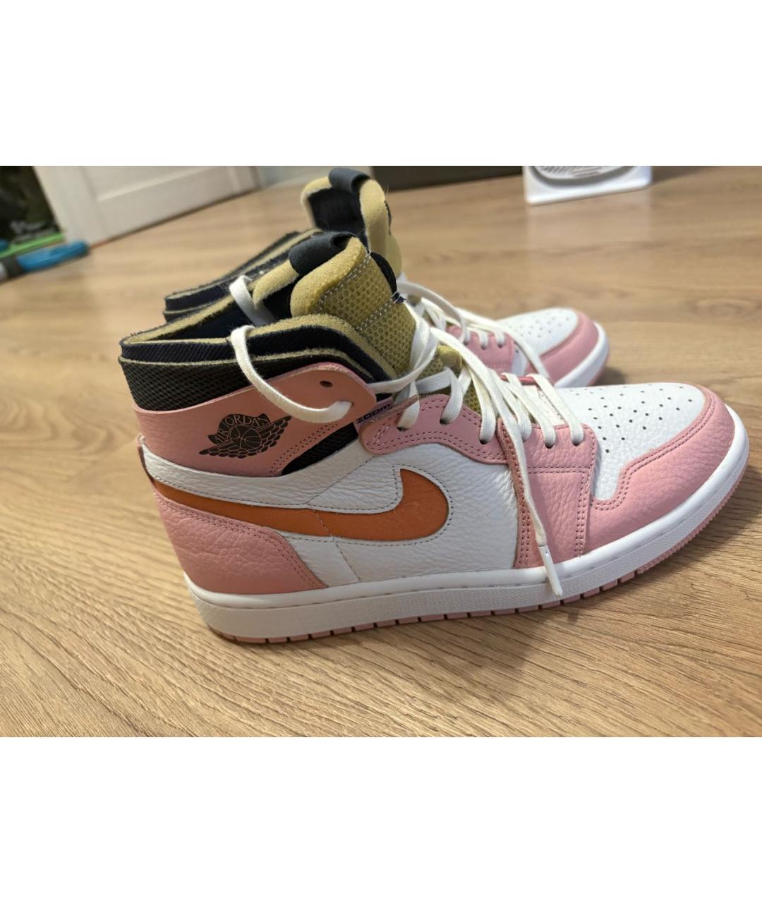 NIKE Коралловые кожаные кроссовки, фото 8