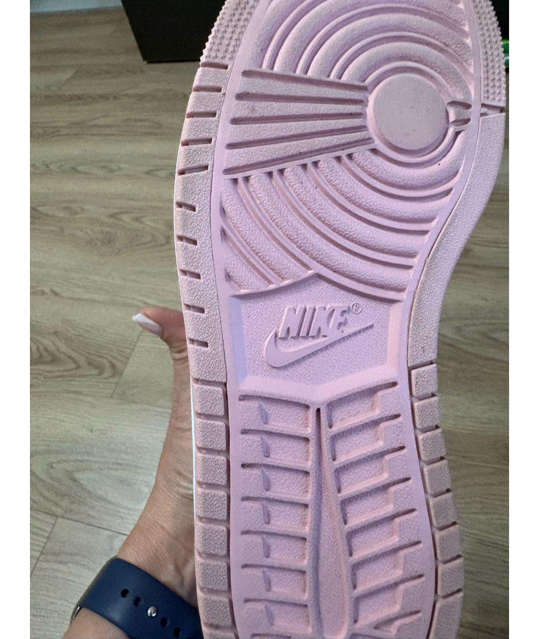 NIKE Коралловые кожаные кроссовки, фото 6