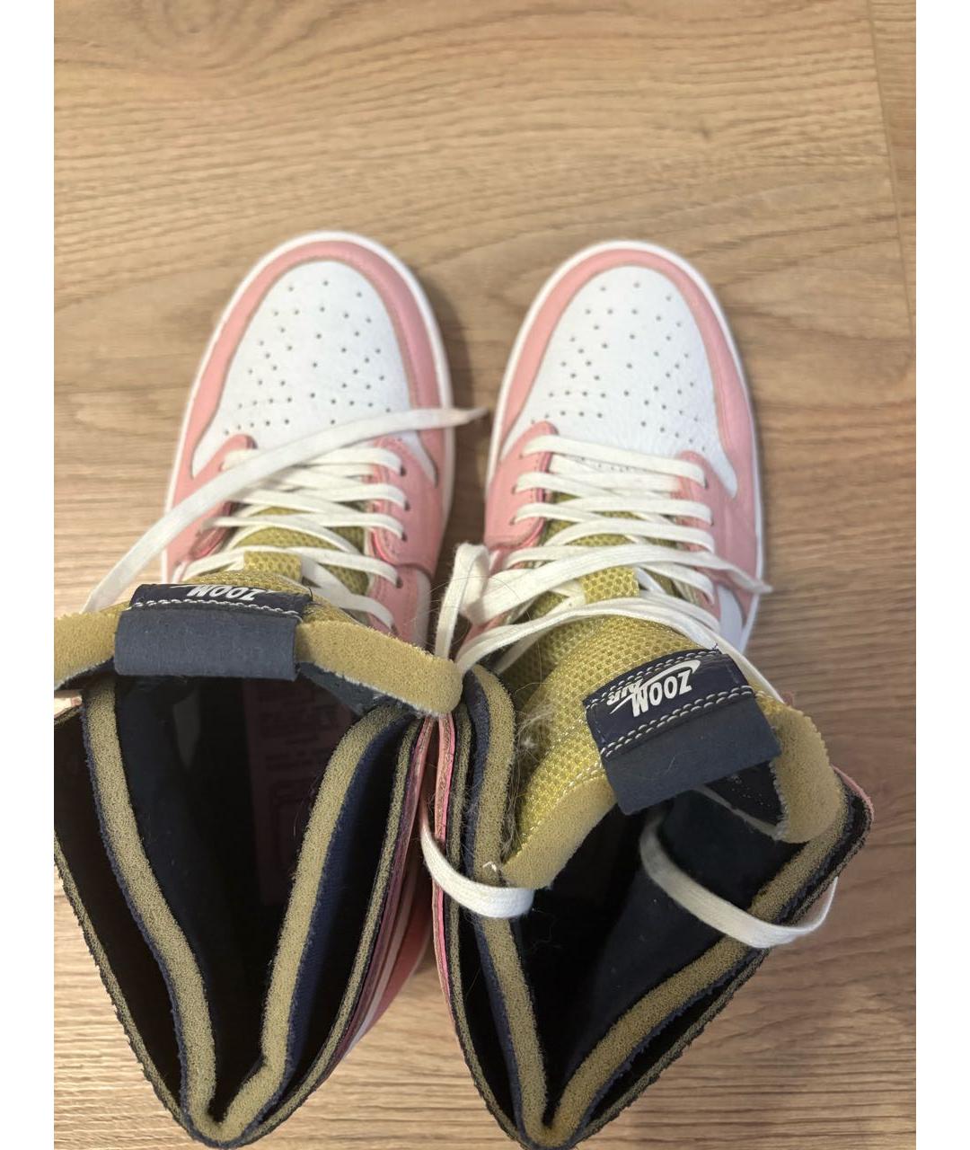 NIKE Коралловые кожаные кроссовки, фото 3