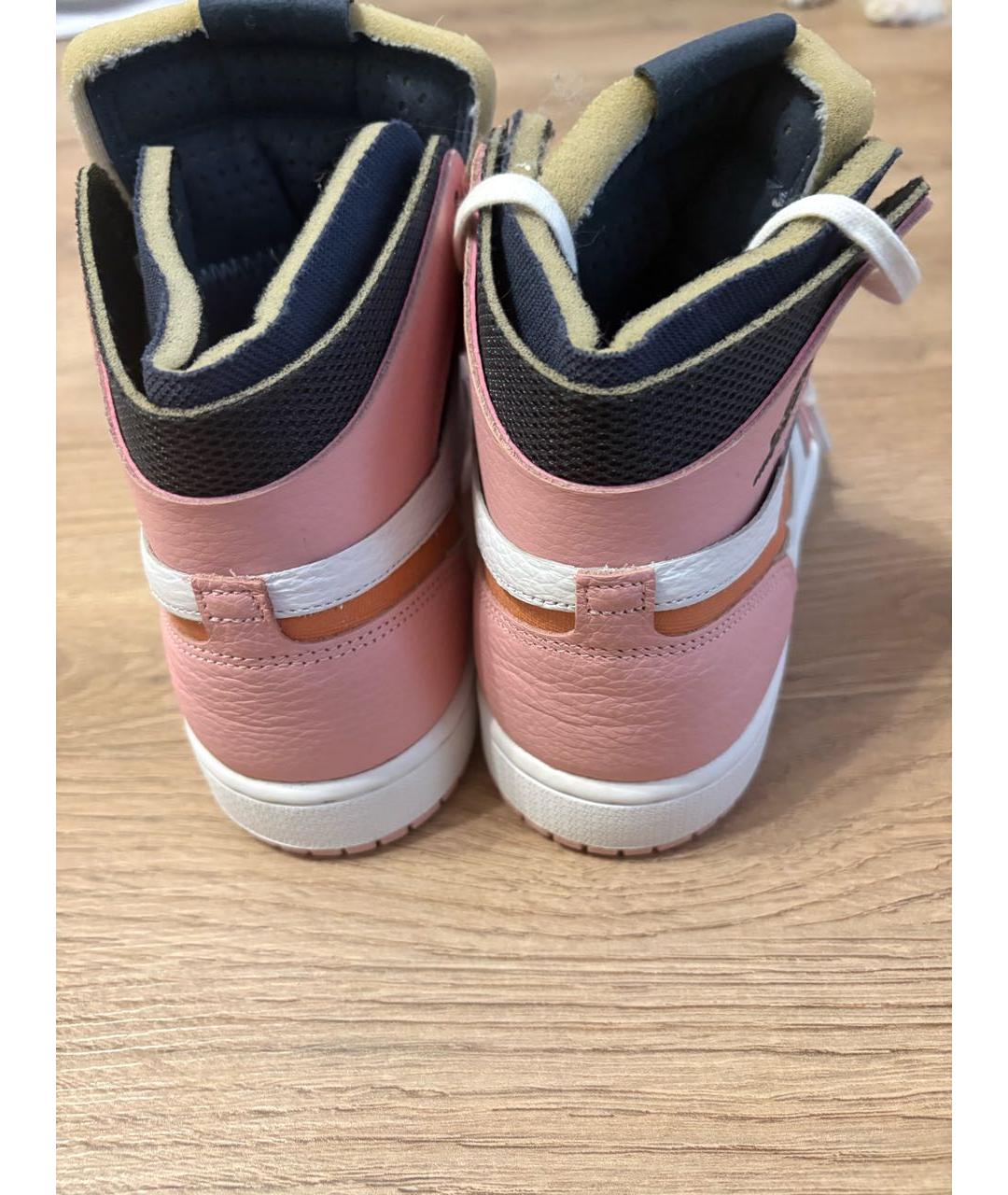 NIKE Коралловые кожаные кроссовки, фото 4