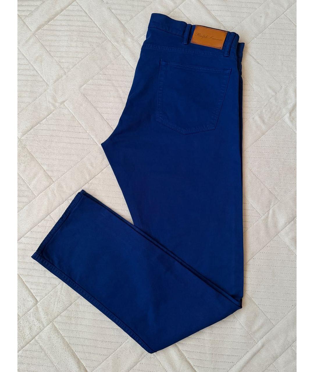 RALPH LAUREN PURPLE LABEL Синие джинсы, фото 4