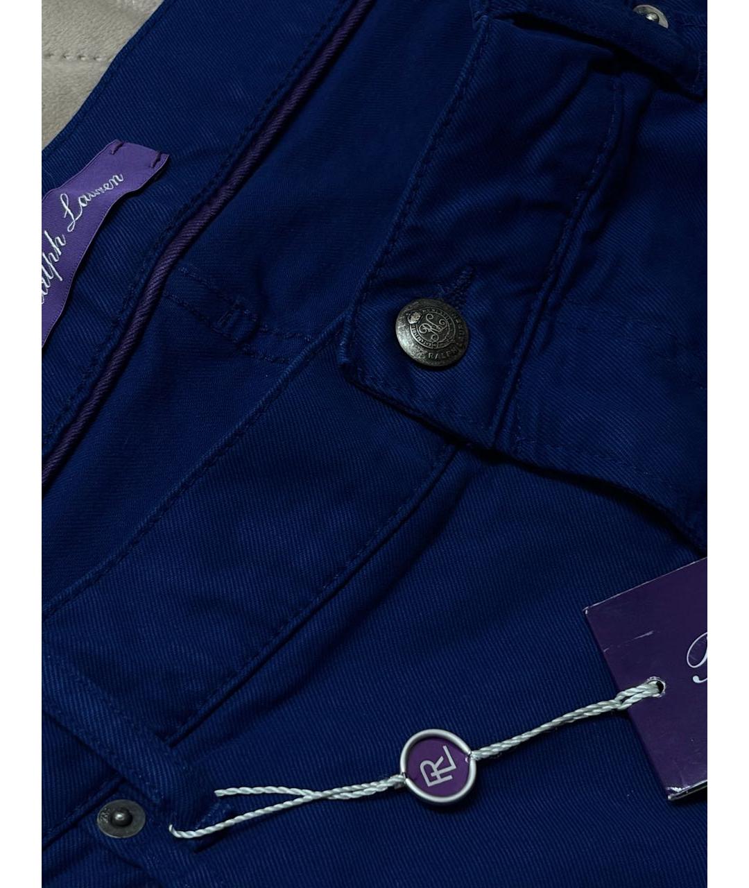 RALPH LAUREN PURPLE LABEL Синие джинсы, фото 6