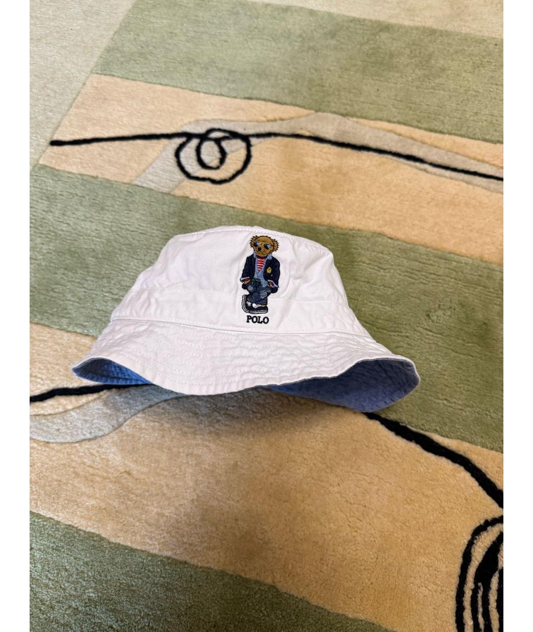 POLO RALPH LAUREN Белая хлопковая кепка/бейсболка, фото 4