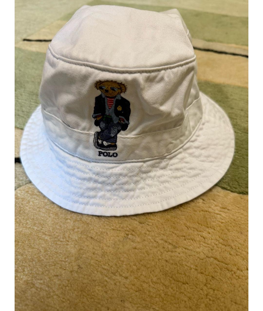 POLO RALPH LAUREN Белая хлопковая кепка/бейсболка, фото 3