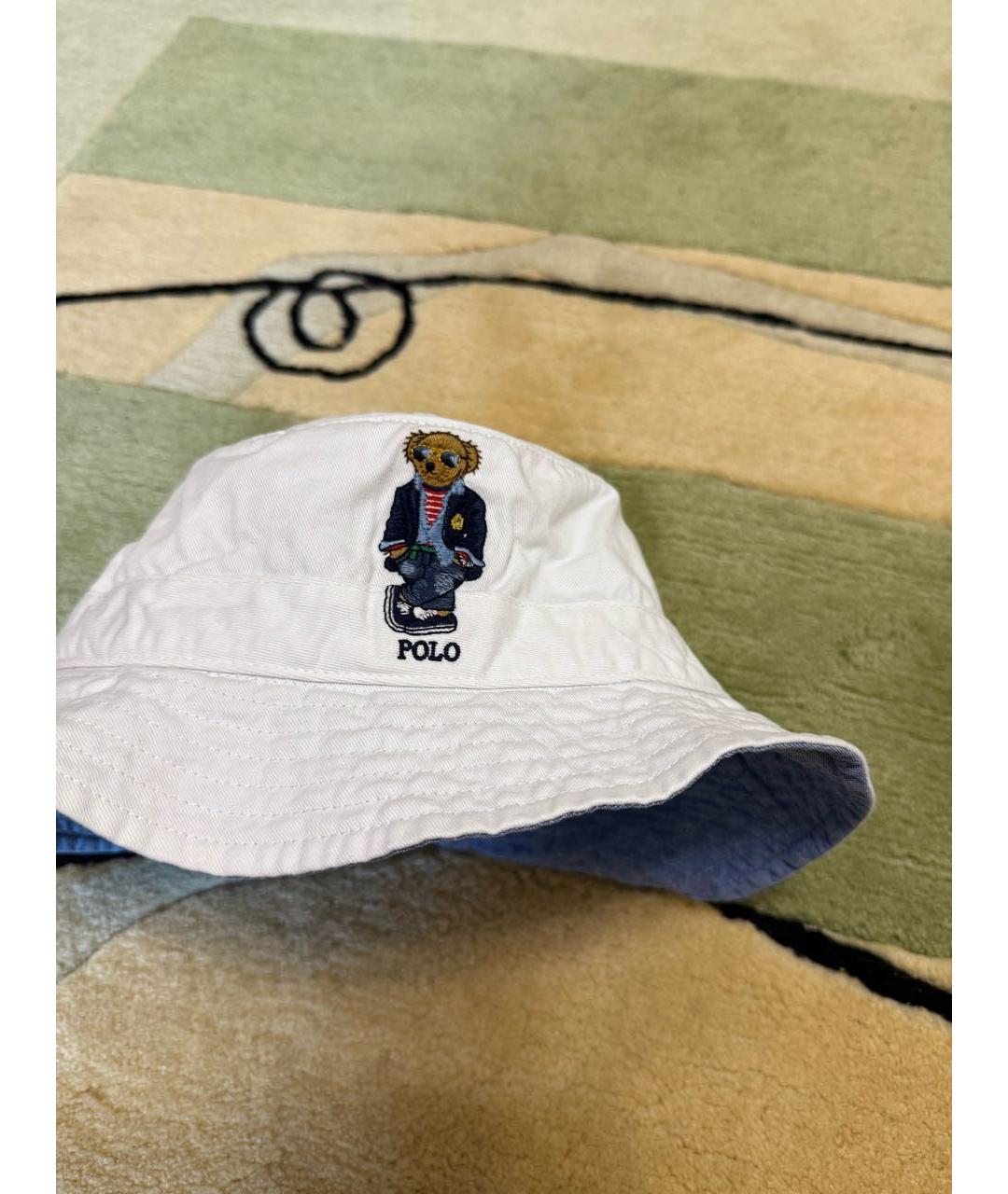 POLO RALPH LAUREN Белая хлопковая кепка/бейсболка, фото 2