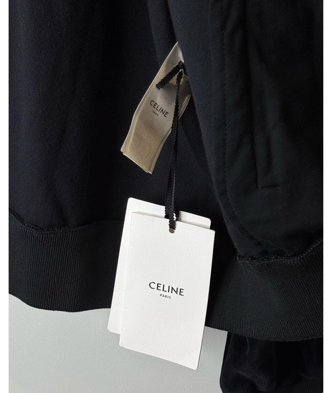 CELINE Черная хлопковая куртка, фото 4