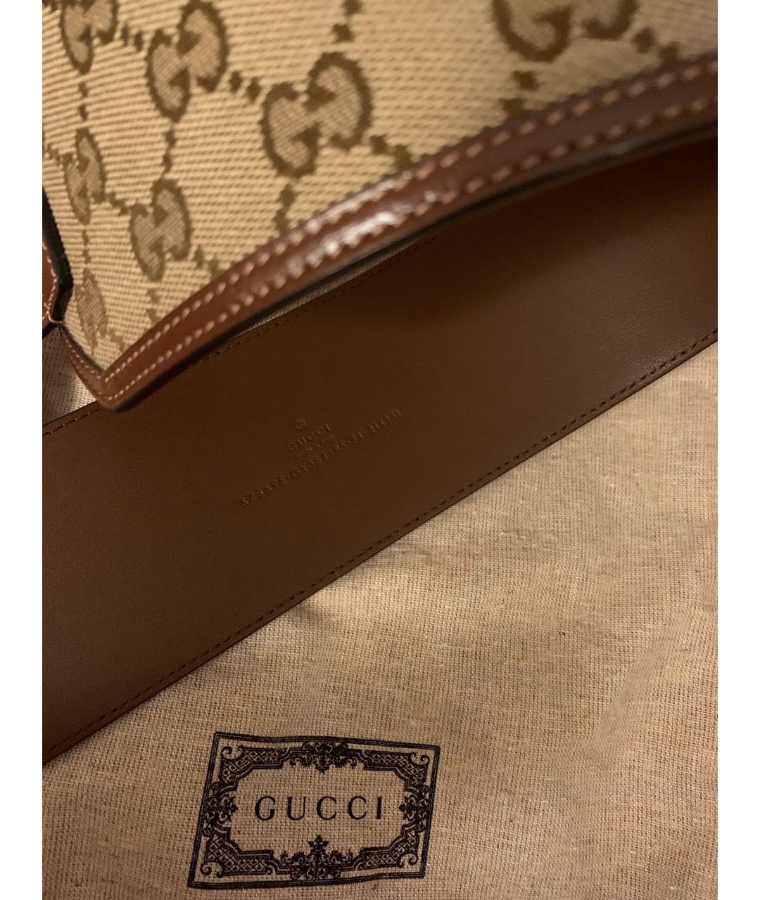 GUCCI Коричневый кожаный ремень, фото 3
