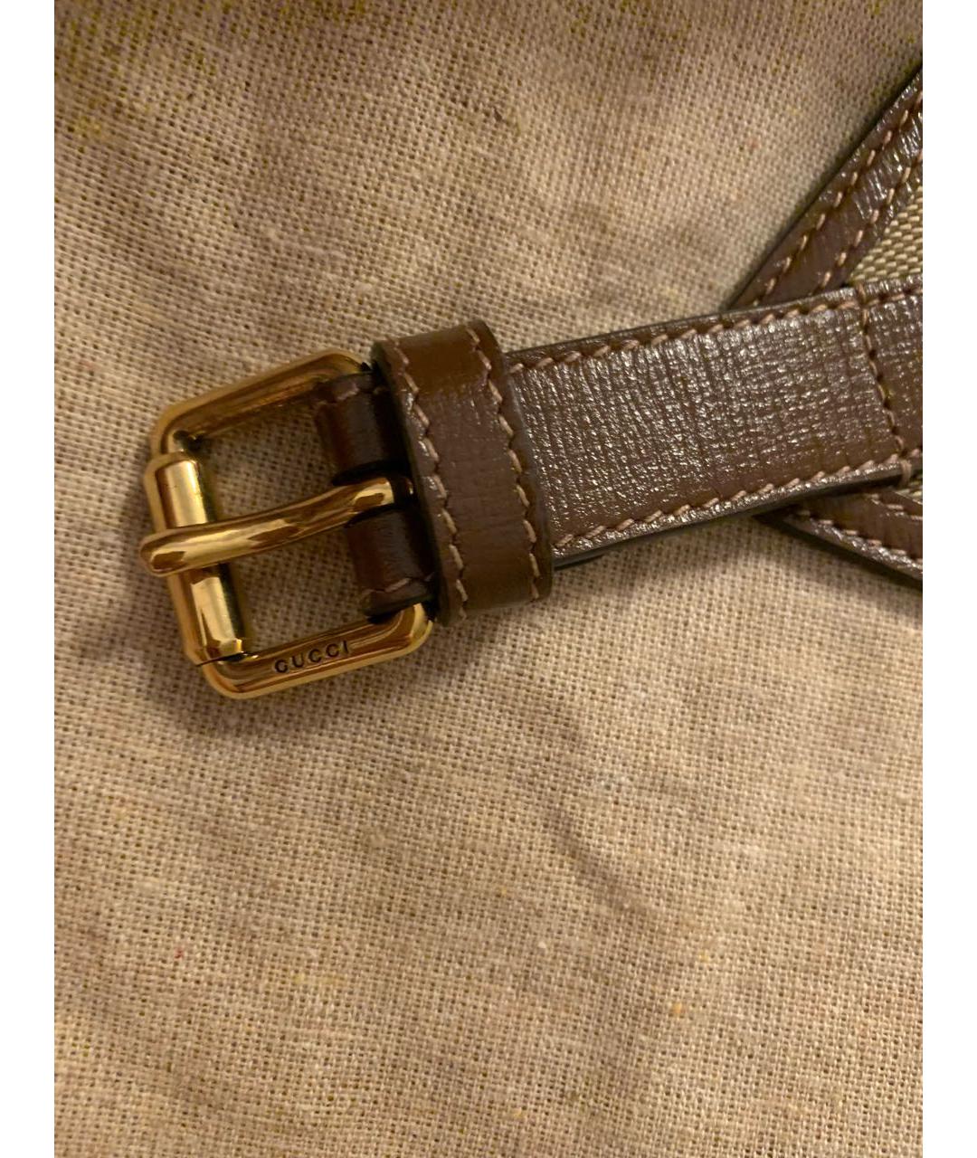 GUCCI Коричневый кожаный ремень, фото 4