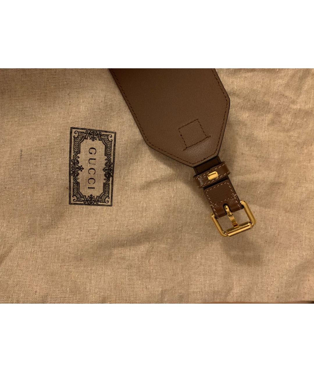 GUCCI Коричневый кожаный ремень, фото 2