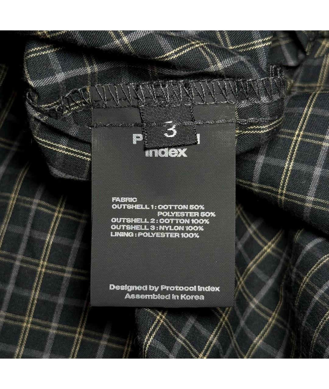 PROTOCOL INDEX Черная кэжуал рубашка, фото 8