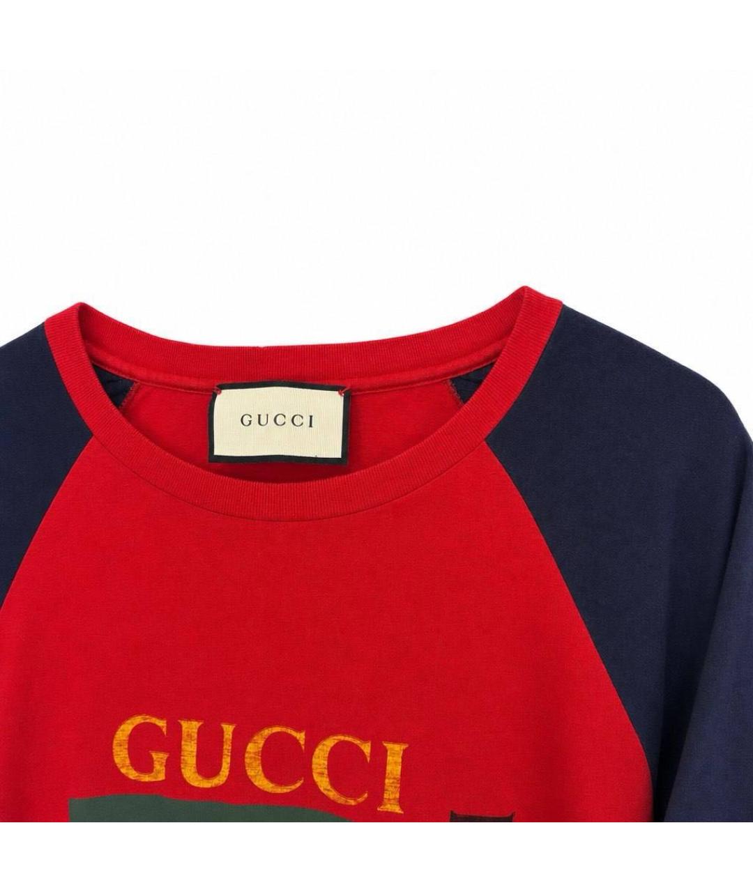 GUCCI Мульти хлопковая футболка, фото 3
