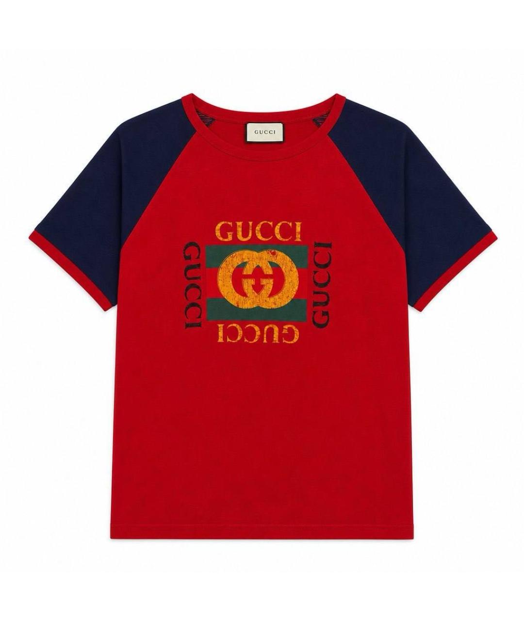 GUCCI Мульти хлопковая футболка, фото 1