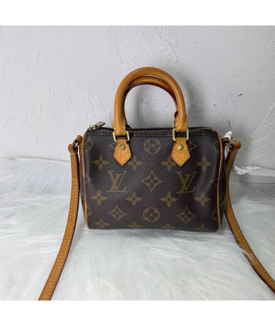 LOUIS VUITTON Коричневая сумка через плечо из канвы, фото 3