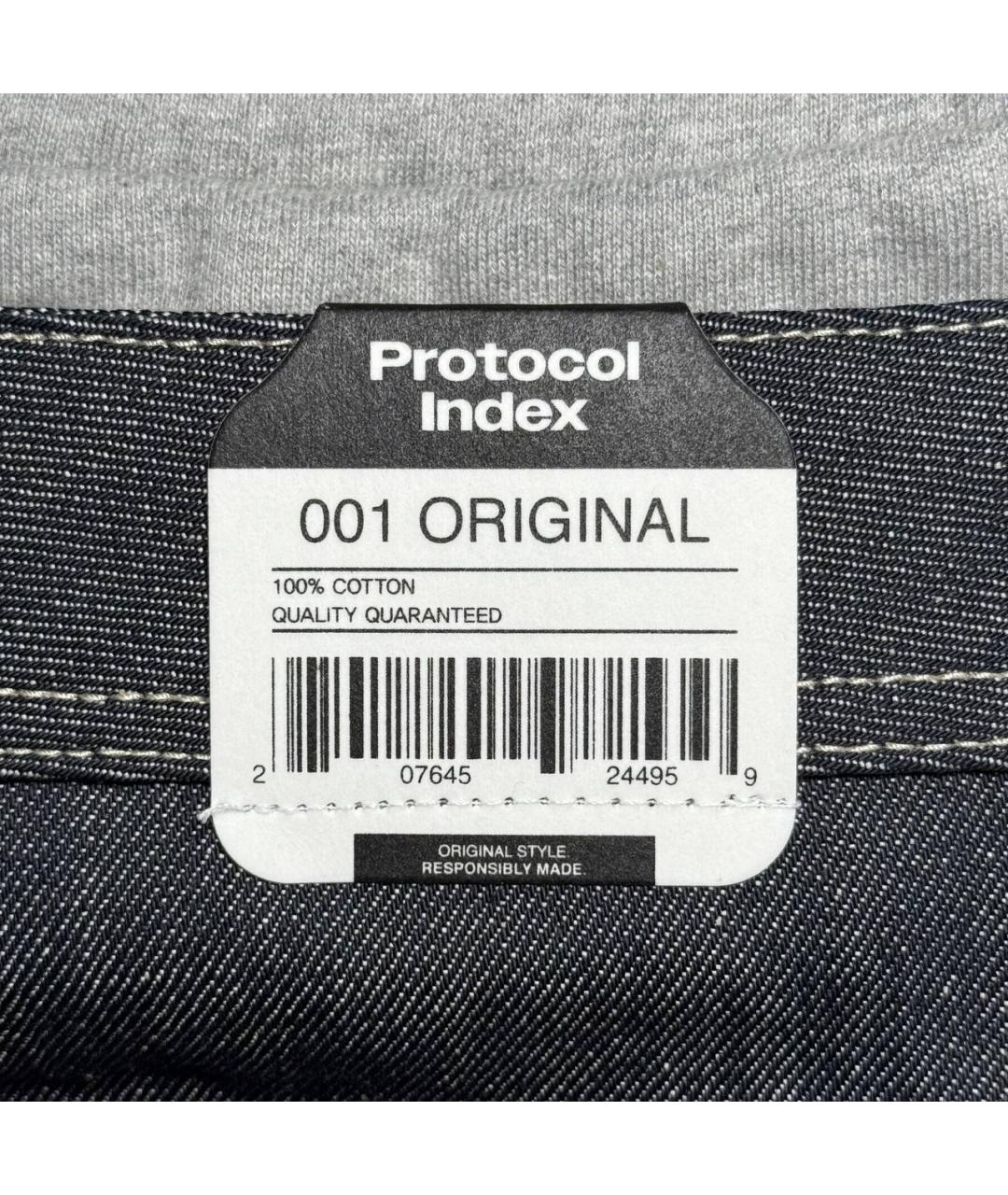 PROTOCOL INDEX Синие прямые джинсы, фото 8