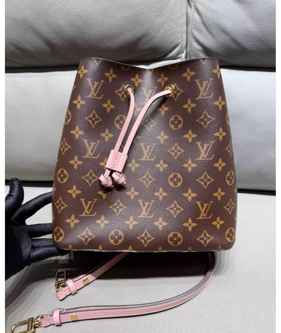 LOUIS VUITTON Коричневая сумка через плечо из канвы, фото 6