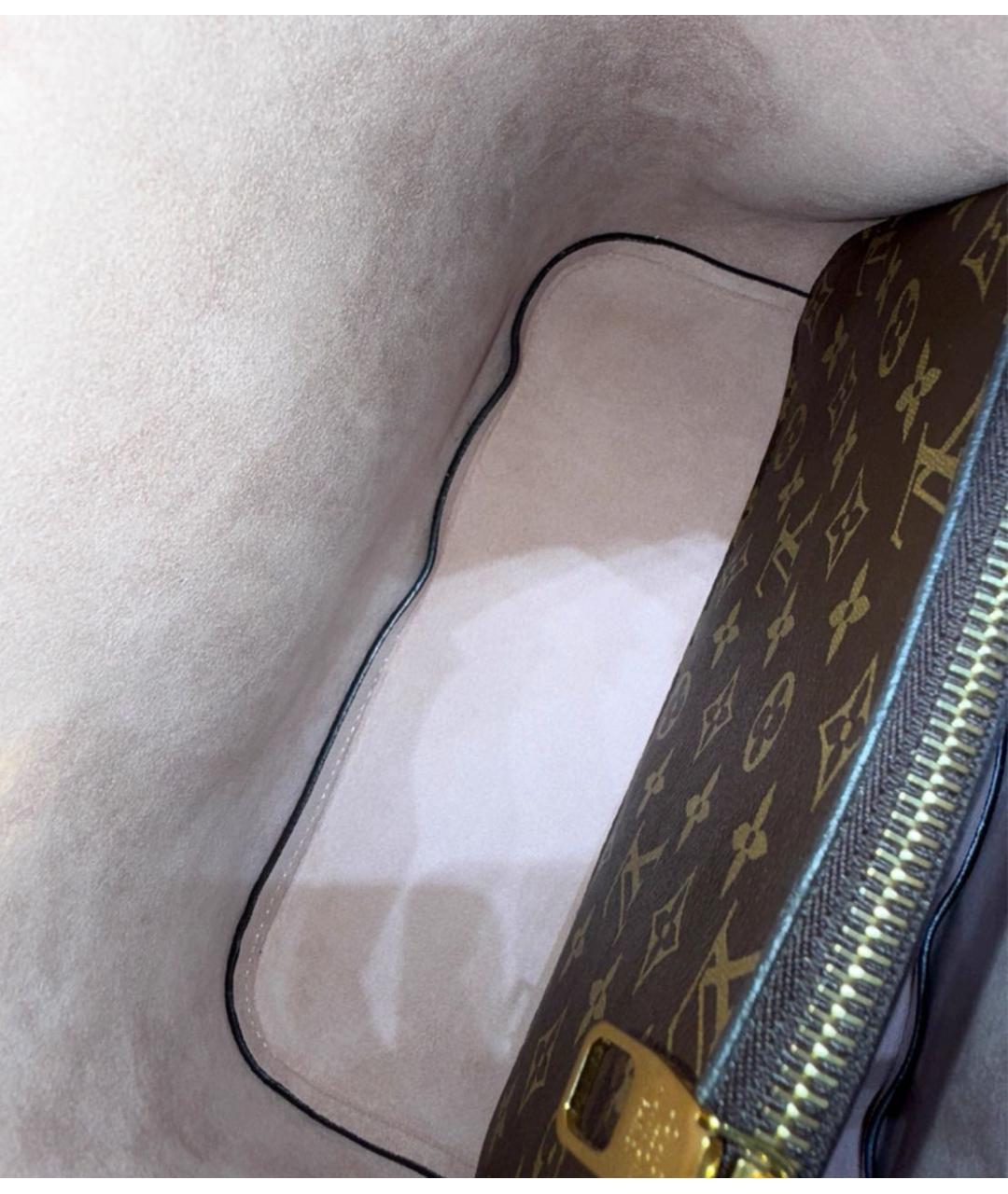 LOUIS VUITTON Коричневая сумка через плечо из канвы, фото 5