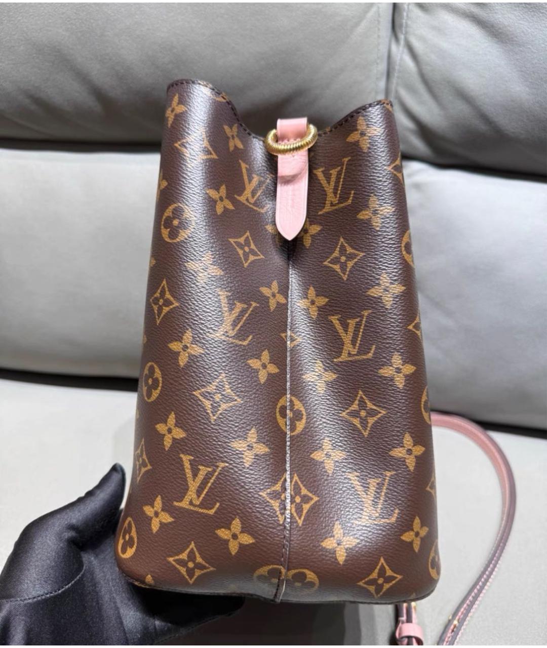 LOUIS VUITTON Коричневая сумка через плечо из канвы, фото 2