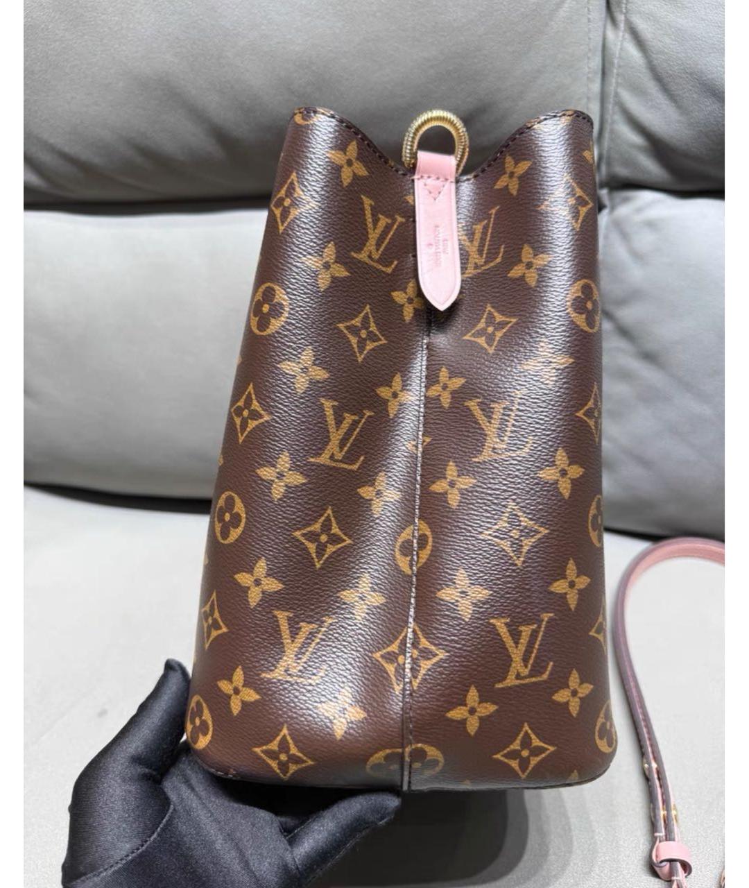 LOUIS VUITTON Коричневая сумка через плечо из канвы, фото 3