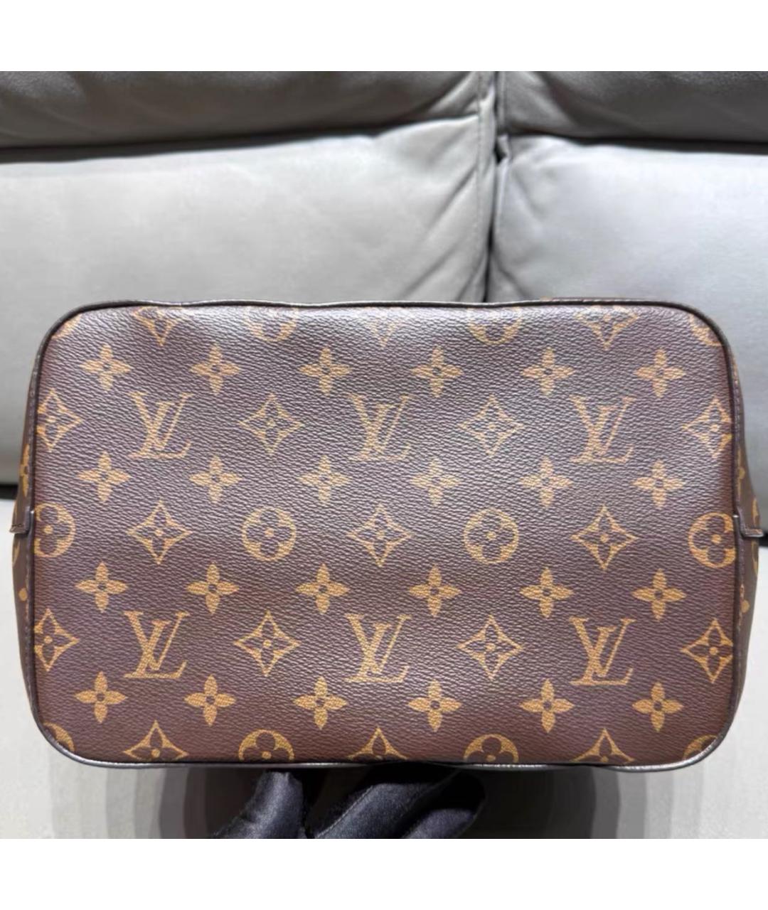 LOUIS VUITTON Коричневая сумка через плечо из канвы, фото 4