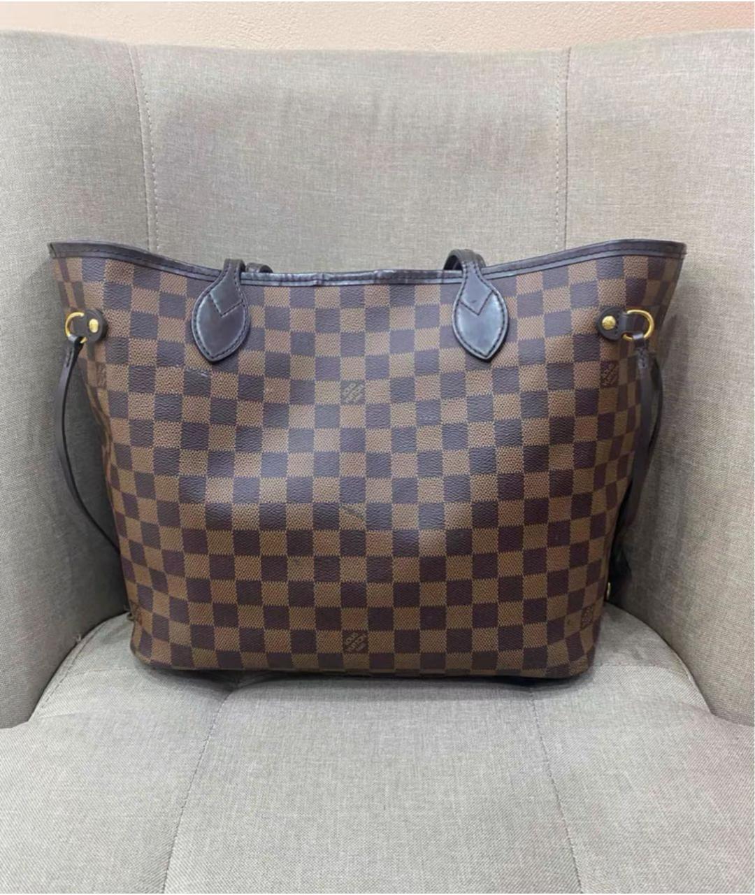 LOUIS VUITTON Коричневая сумка тоут из канвы, фото 2